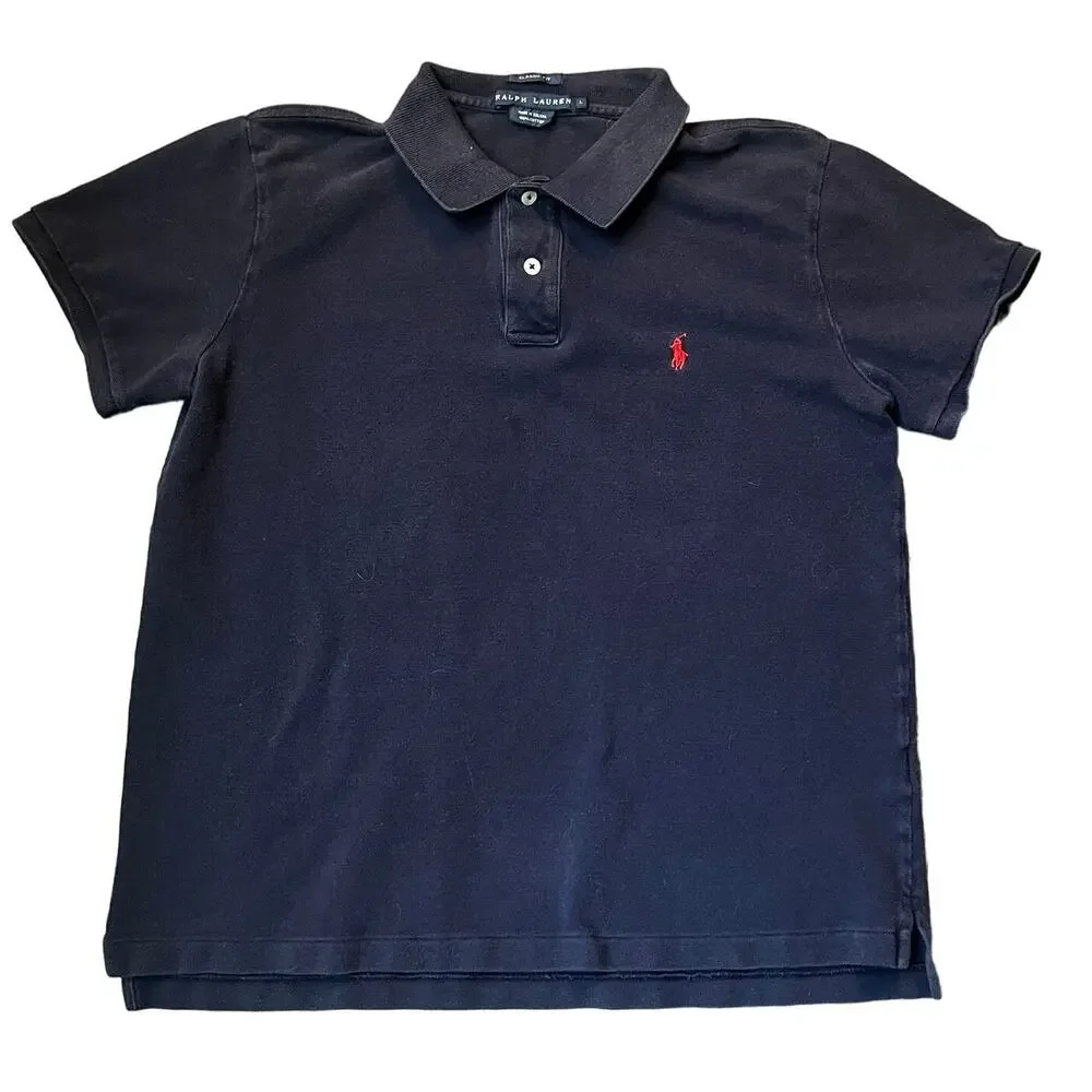 Ralph Lauren Boy’s LG Navy Classic Fit Polo Shirt